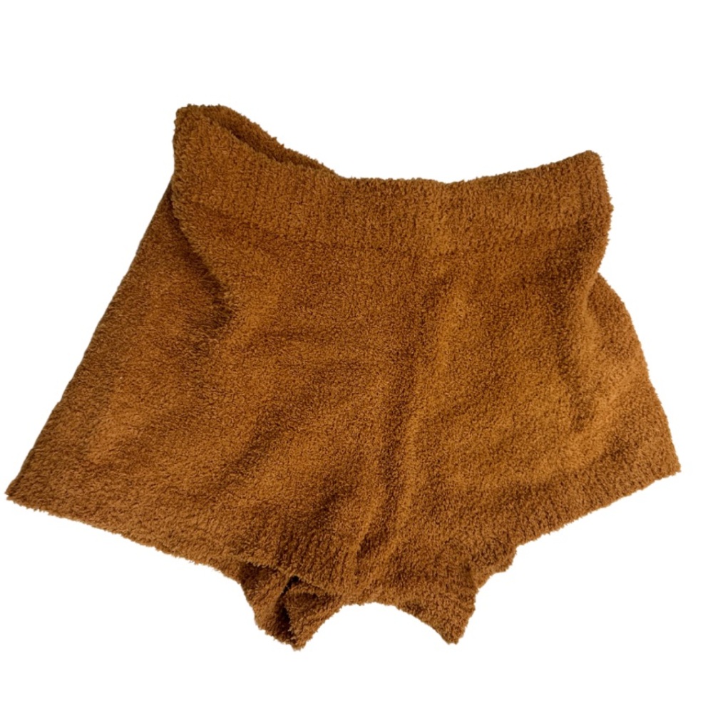 Orange Fur Shorts